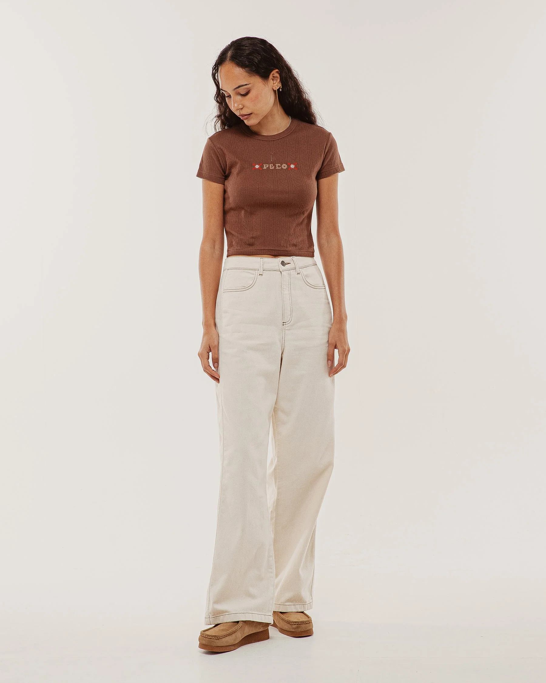 Elsie Embroidered Baby T-Shirt - Brown - Image 7