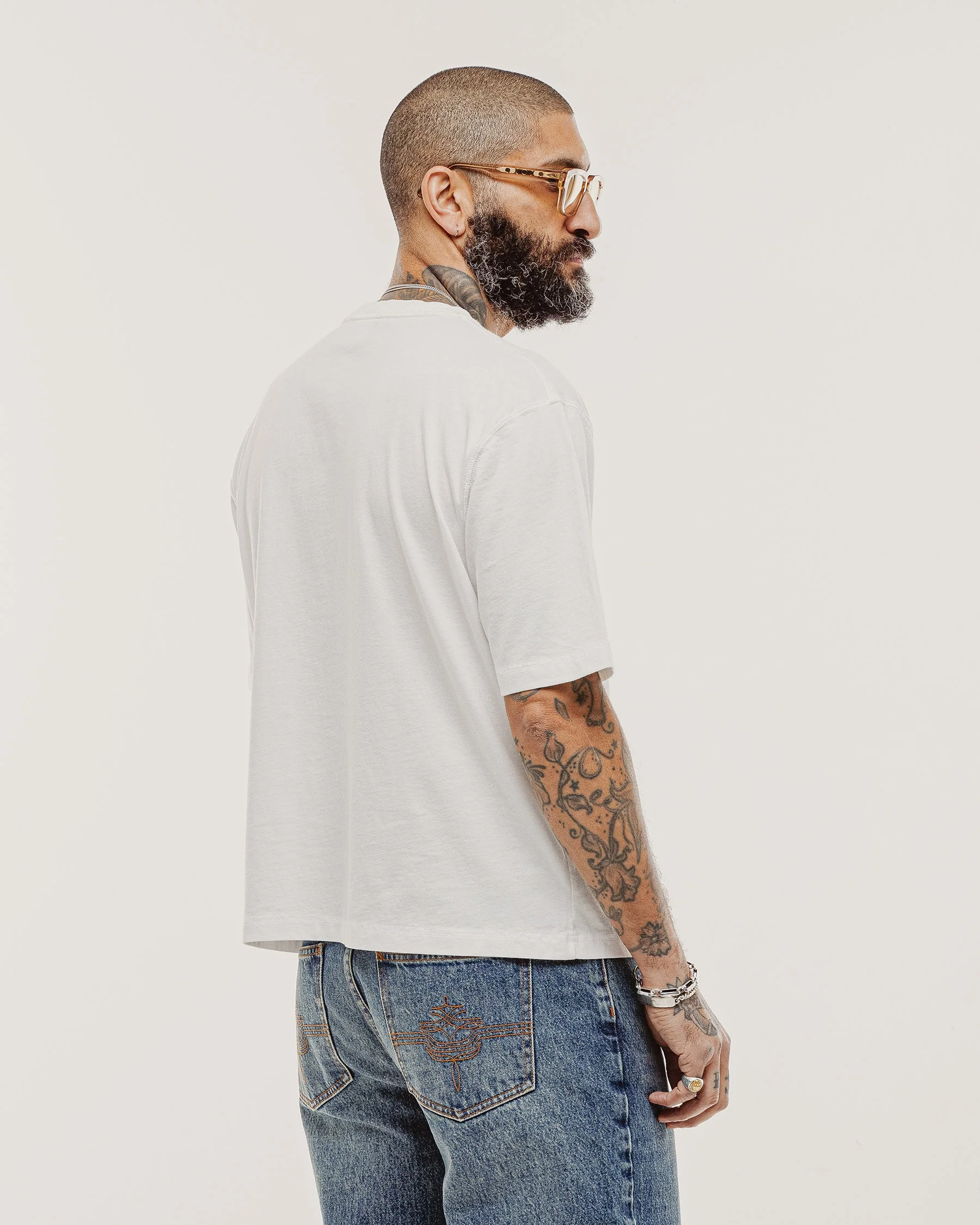 Essential Boxy T-Shirt - White - Image 2