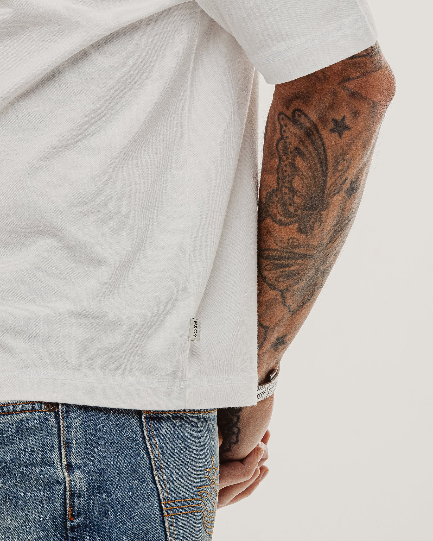 Essential Boxy T-Shirt - White - Image 4