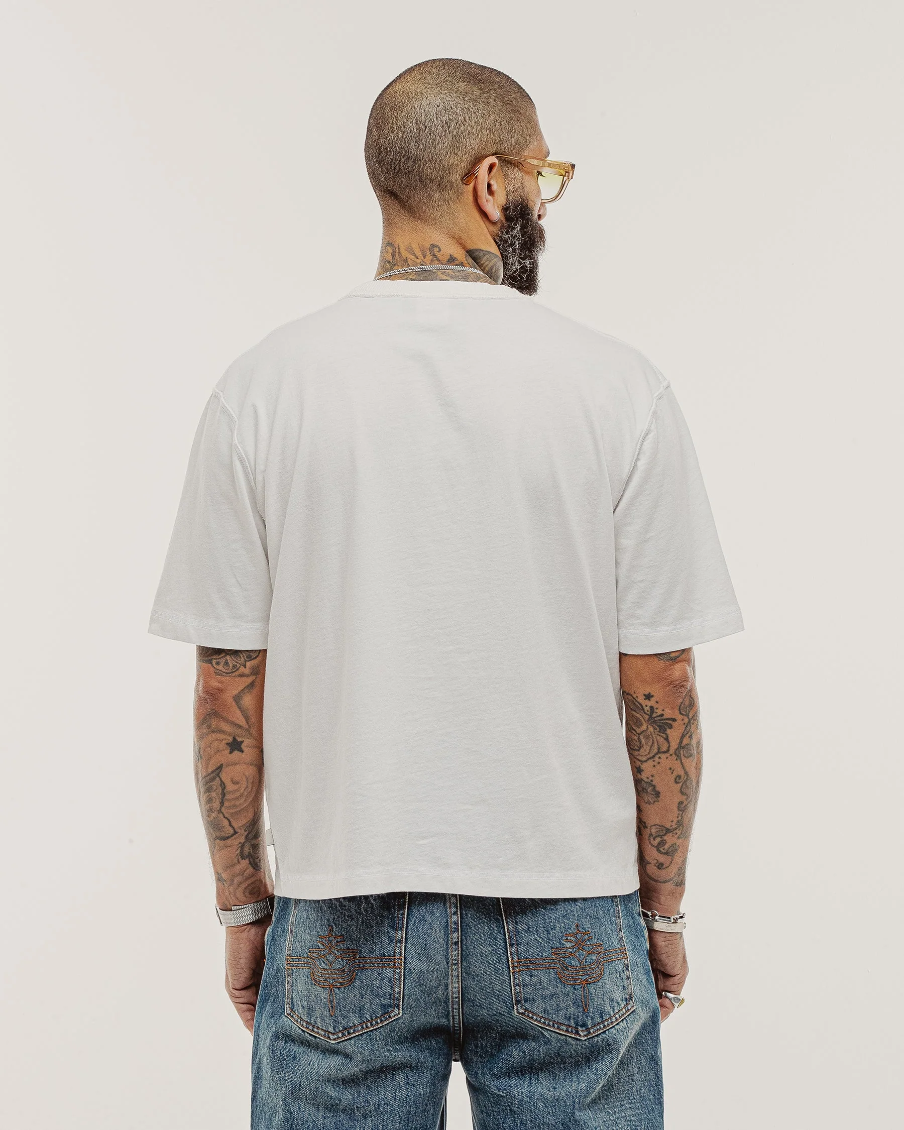 Essential Boxy T-Shirt - White - Image 6