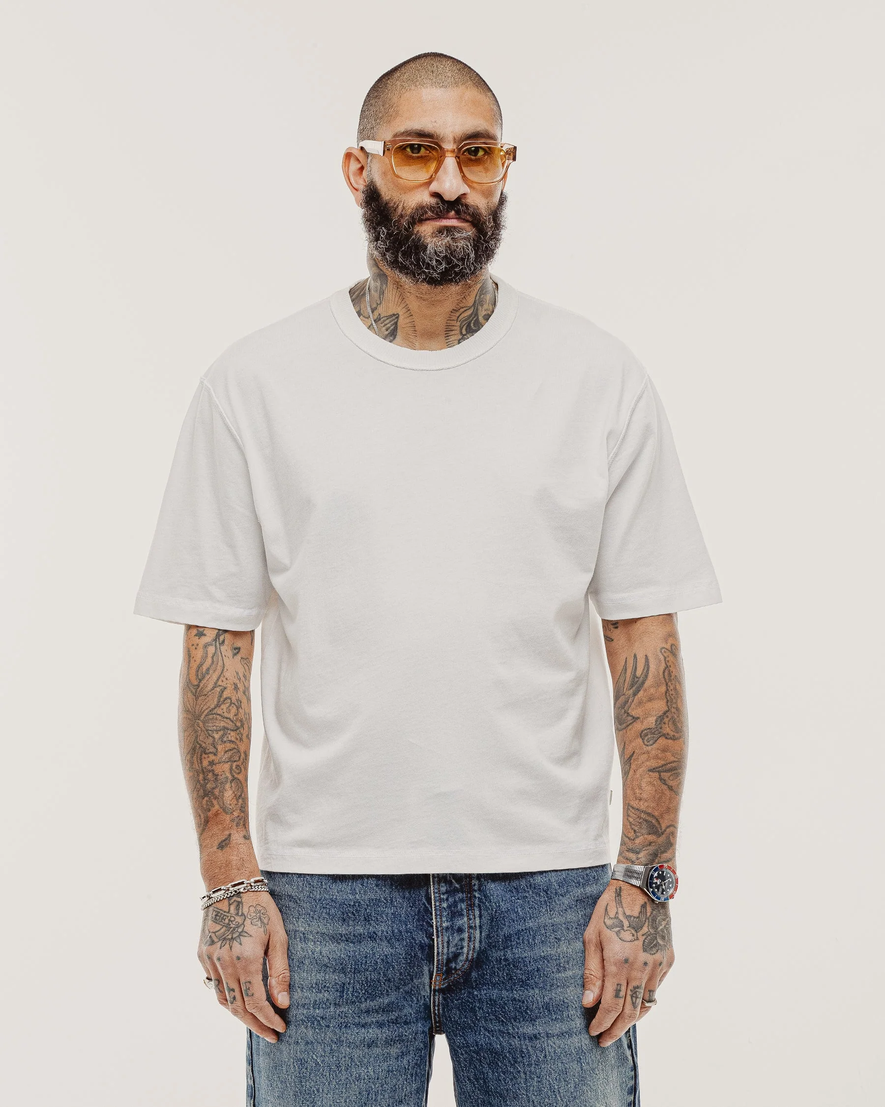 Essential Boxy T-Shirt - White - Image 7