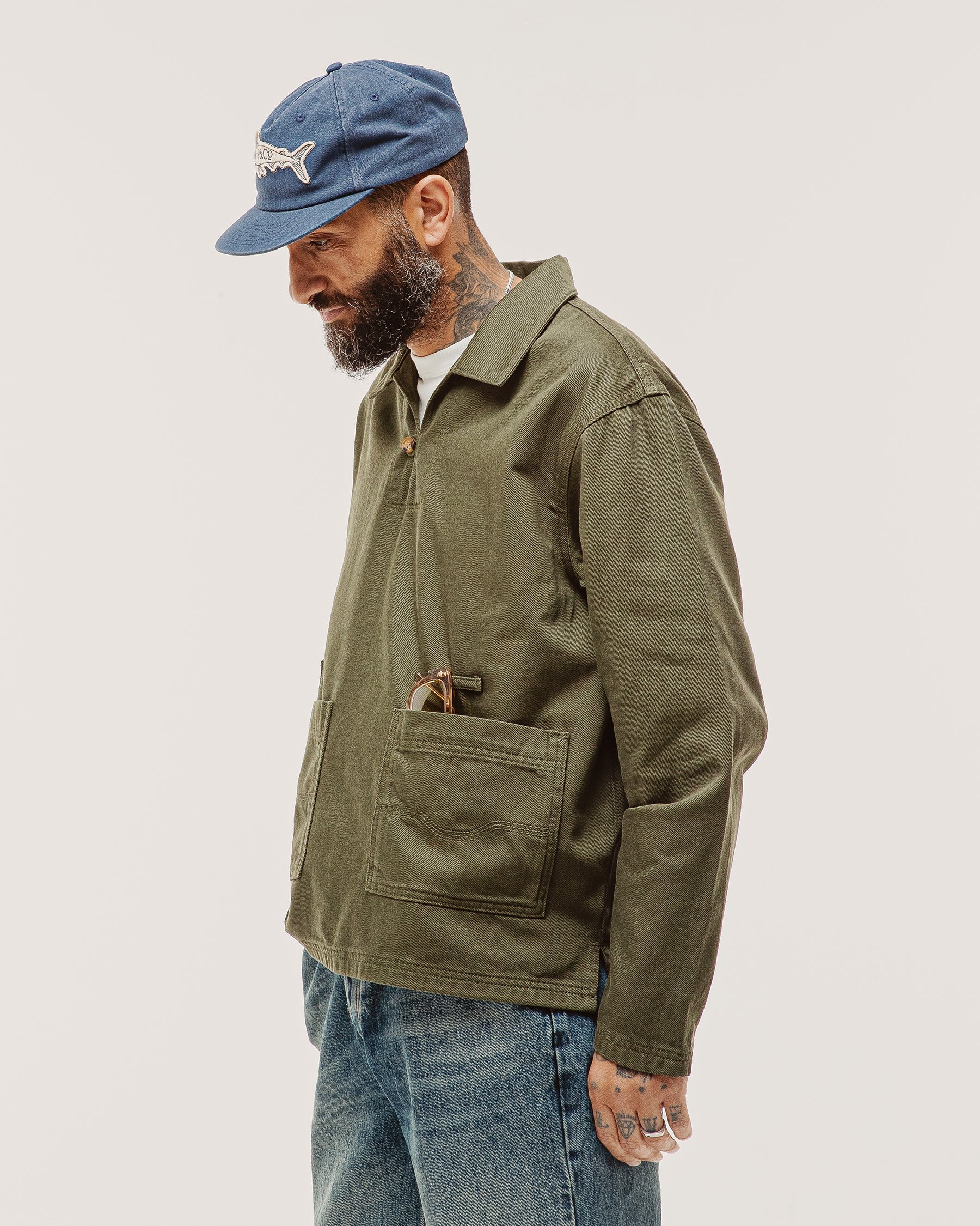 Founders Artist Smock - Dark Olive - Image 4