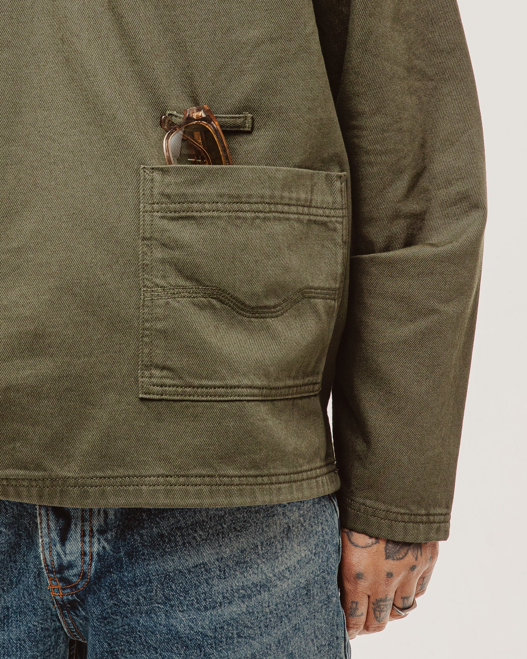 Founders Artist Smock - Dark Olive - Image 5