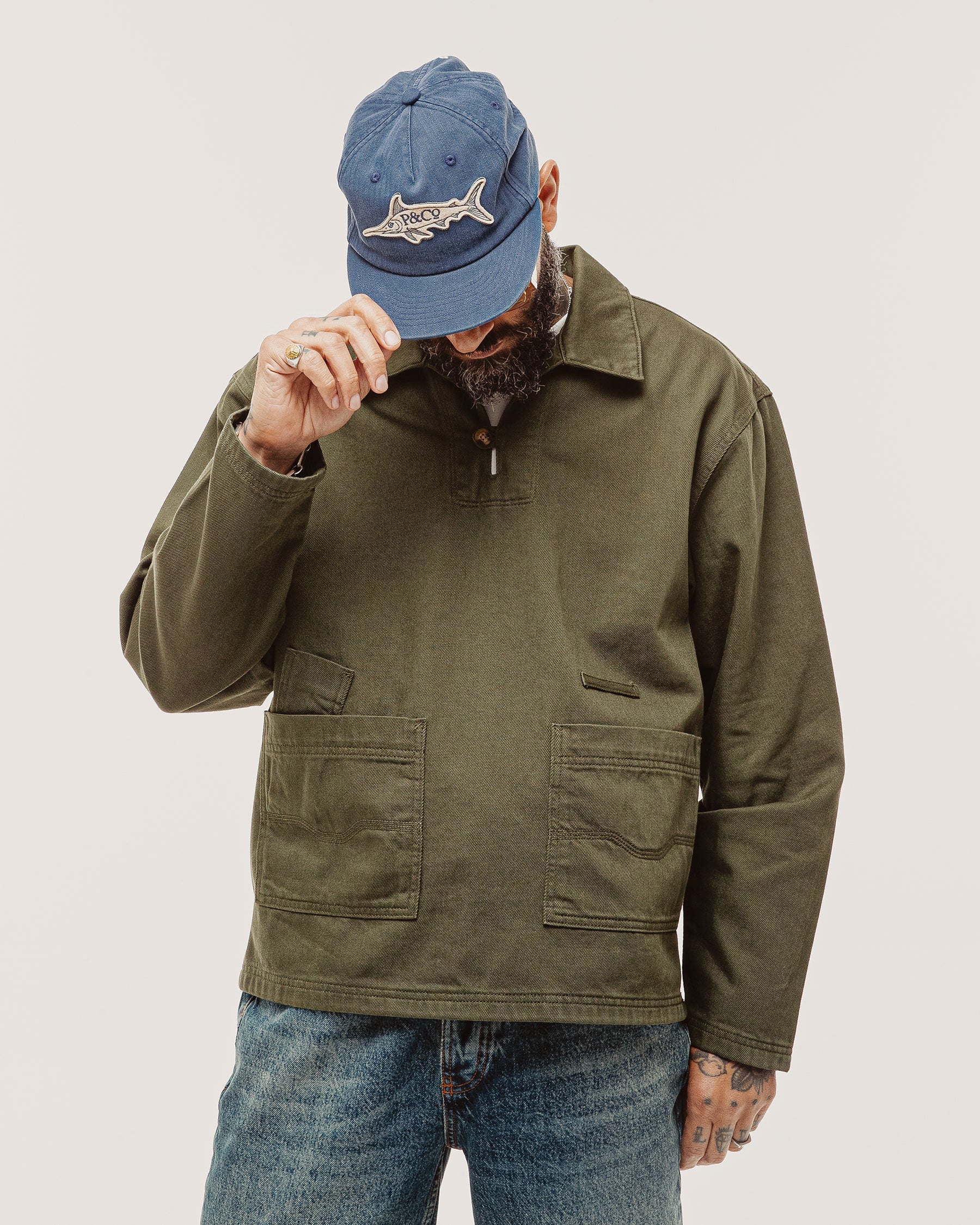 Founders Artist Smock - Dark Olive - Image 9