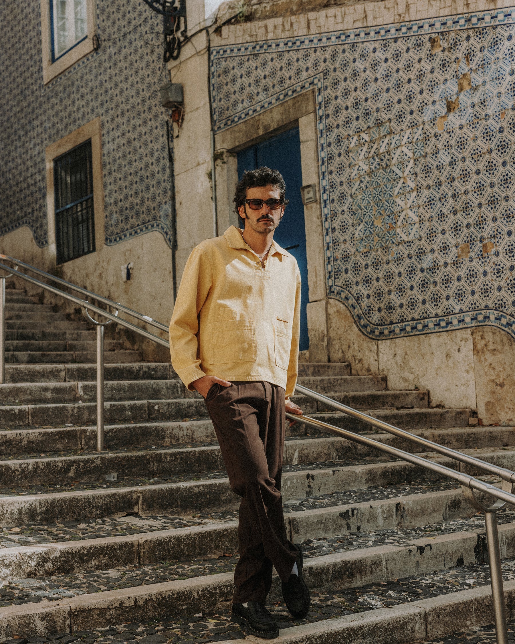 Founders Artist Smock - Washed Yellow - Image 6