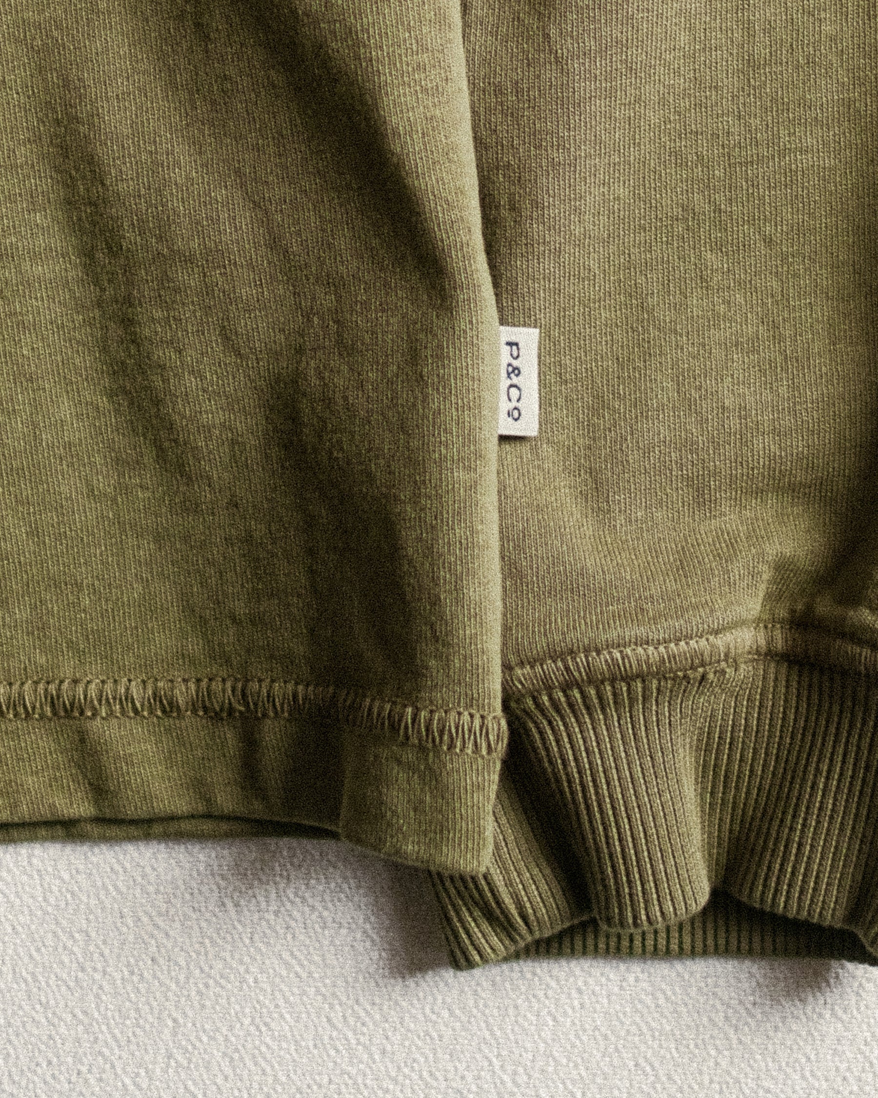 Founders Boxy Longsleeve T-Shirt - Olive - Image 2