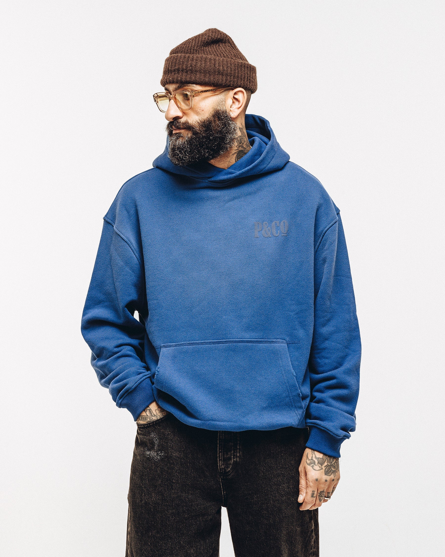 Heavyweight Essential Hoodie - Navy - Image 2