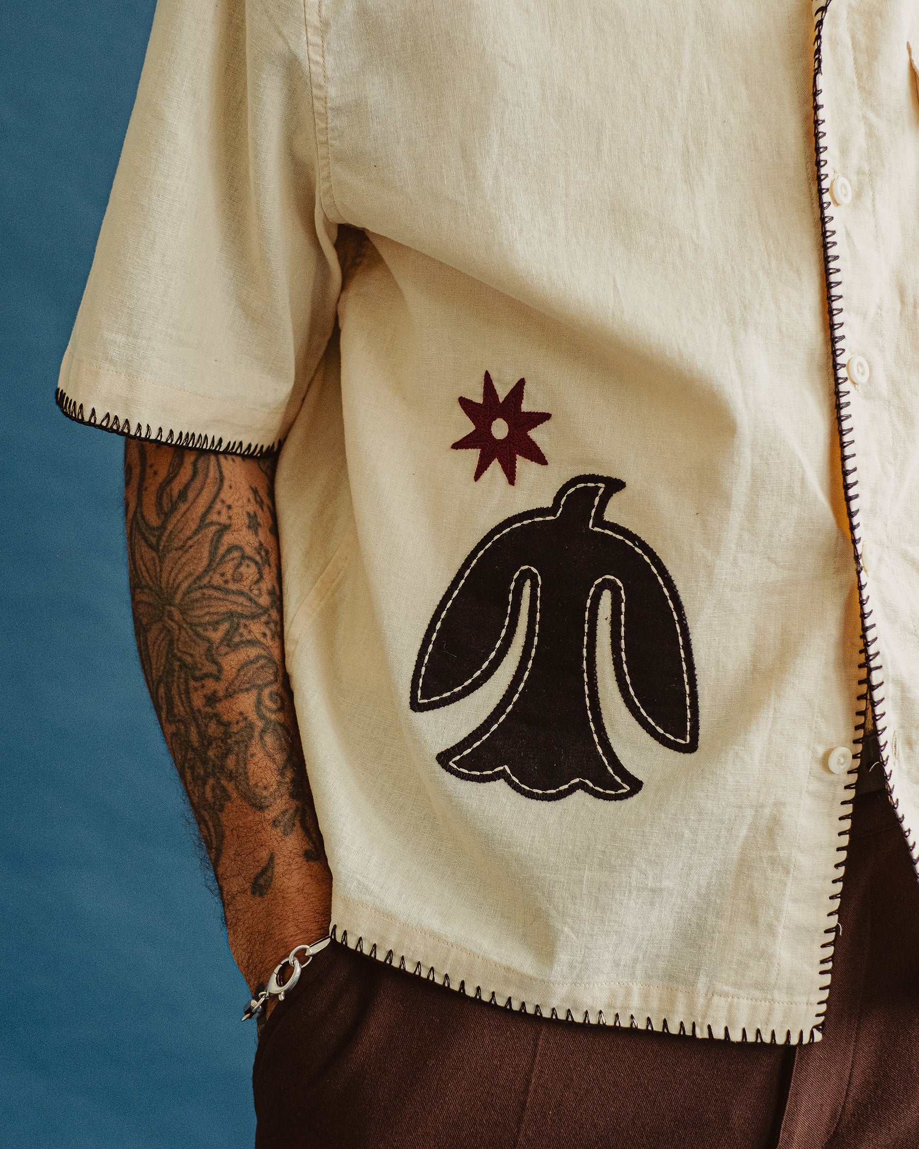 Into The Sun Resort Shirt - Ecru - Image 3