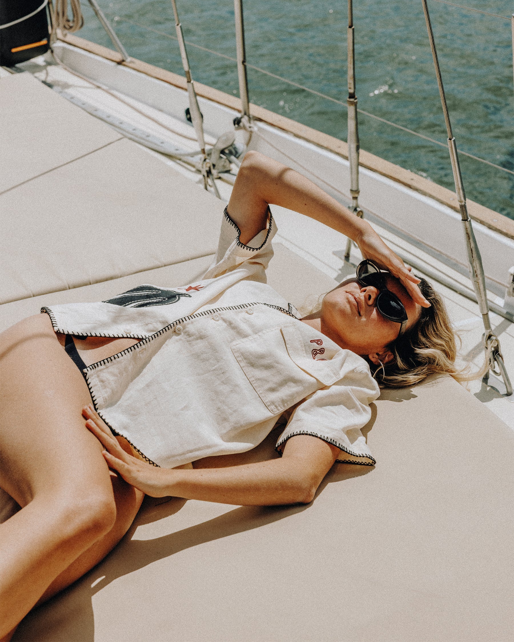 Into The Sun Resort Shirt - Ecru - Image 9