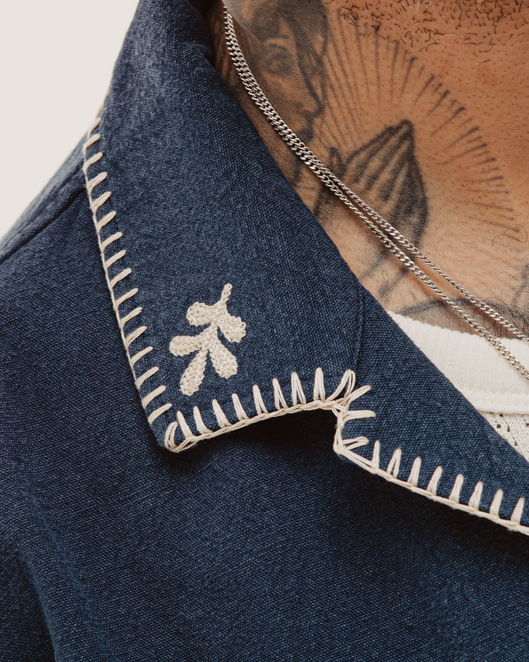 Mariner Resort Shirt - Navy - Image 4