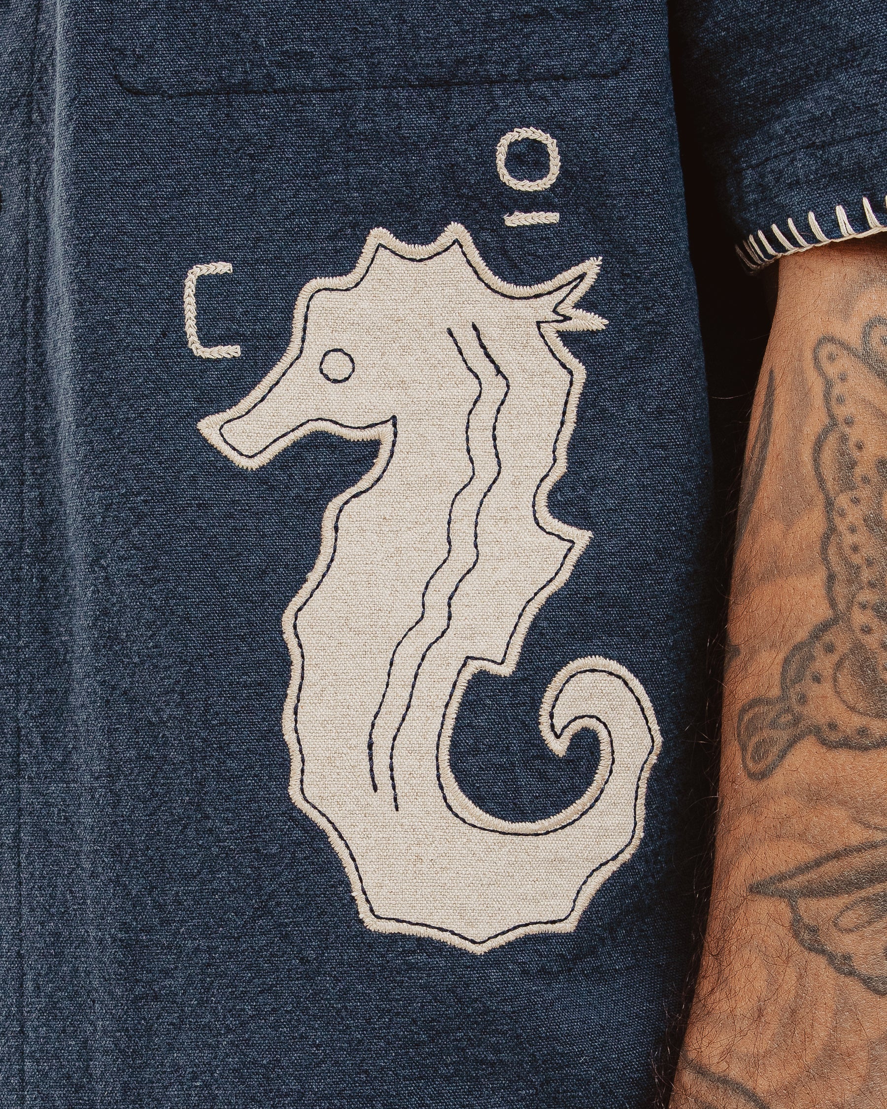Mariner Resort Shirt - Navy - Image 5
