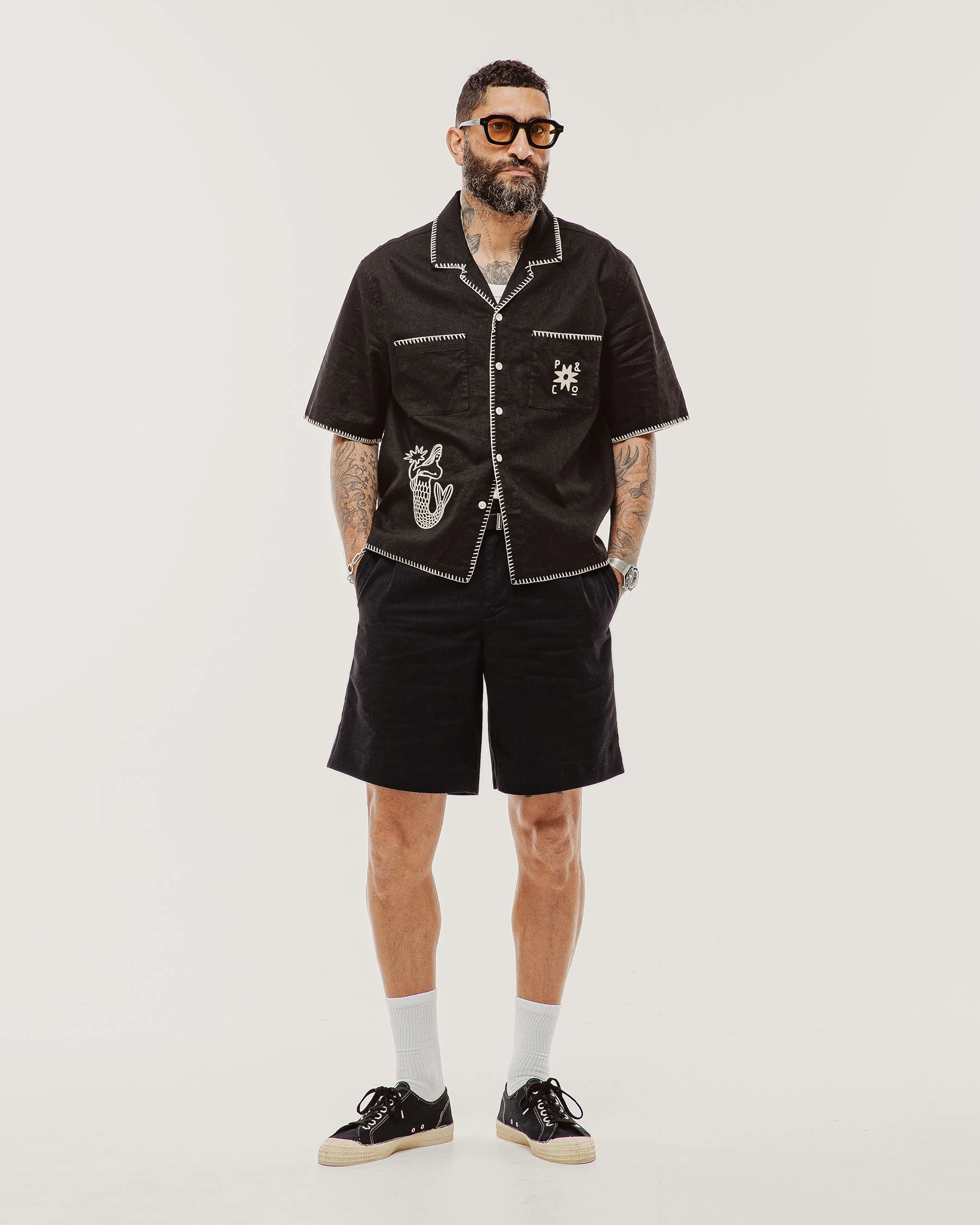Merrow Resort Shirt - Black - Image 10