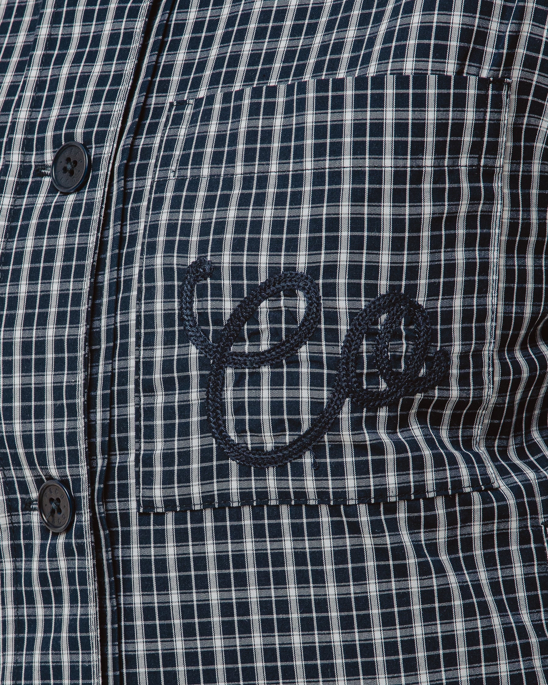 Olivia Quilted Jacket - Navy Plaid - Image 7