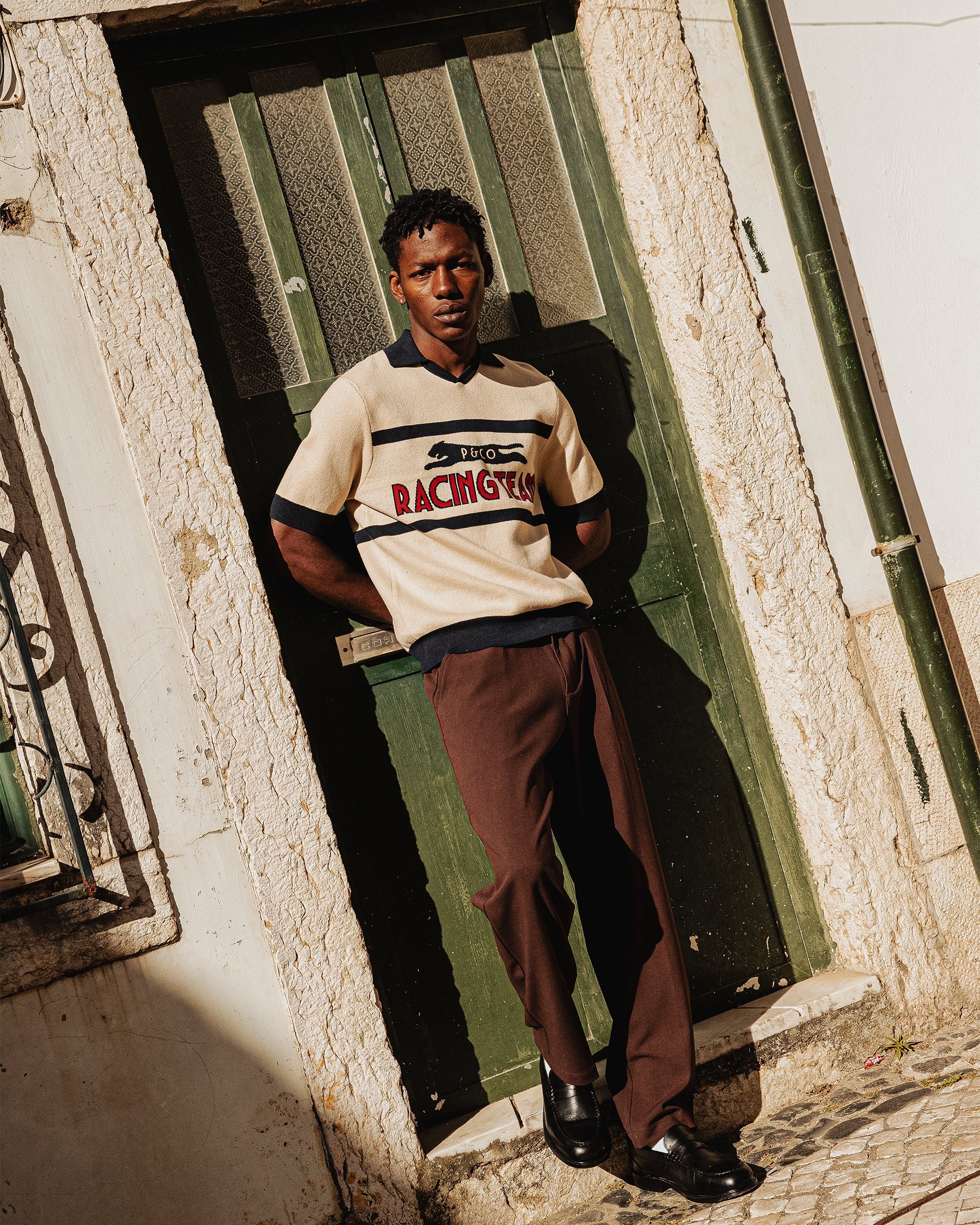 P&Co Racing Polo - Ecru - Image 10