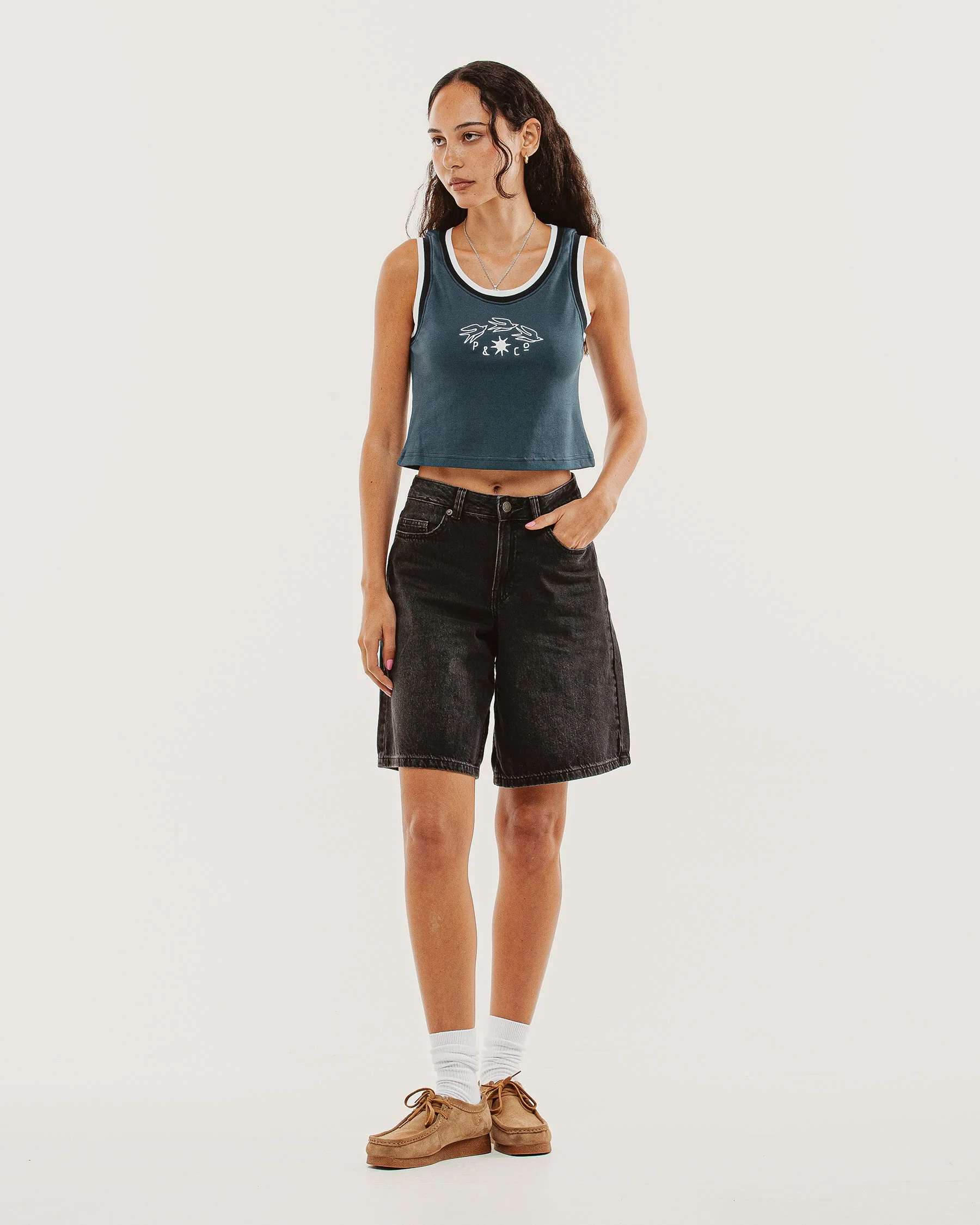 P&Co Tricot Tank - Navy - Image 9