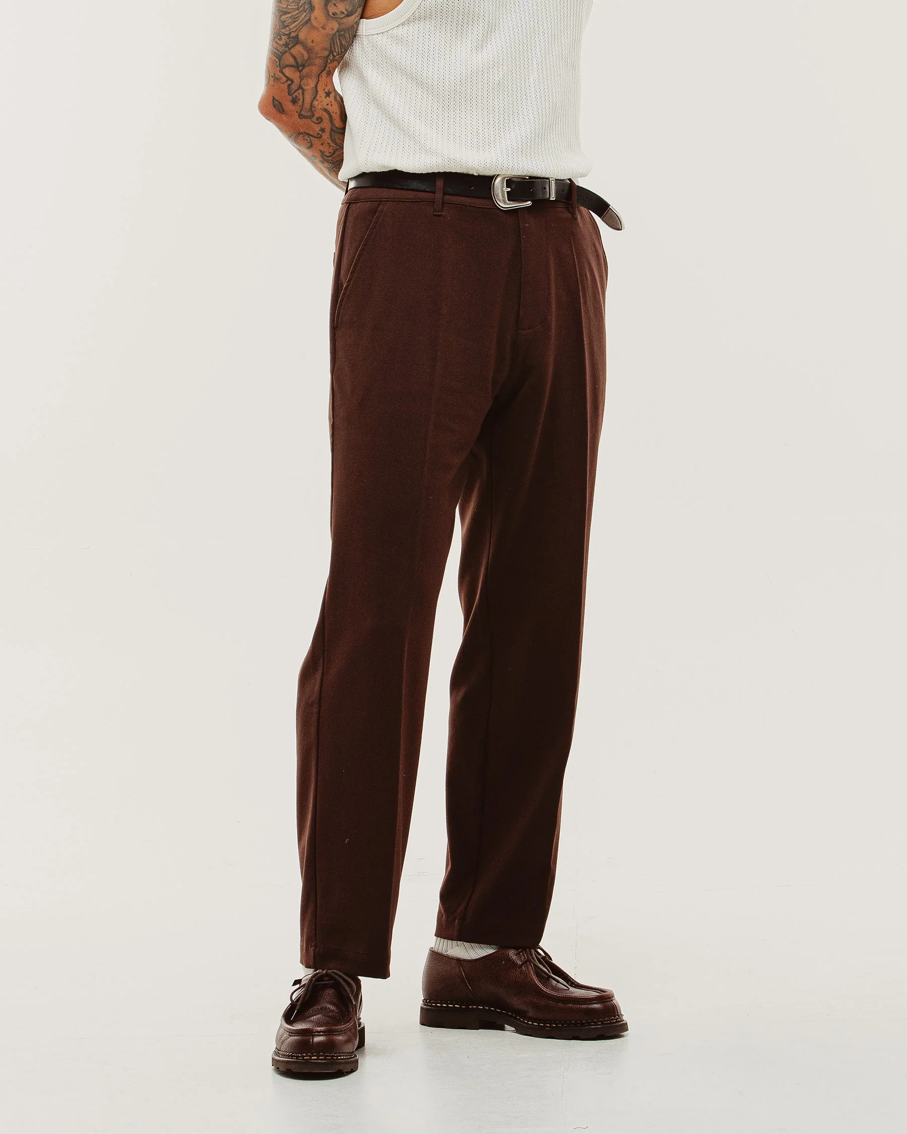 Pressed Station Pant - Brown - Image 2
