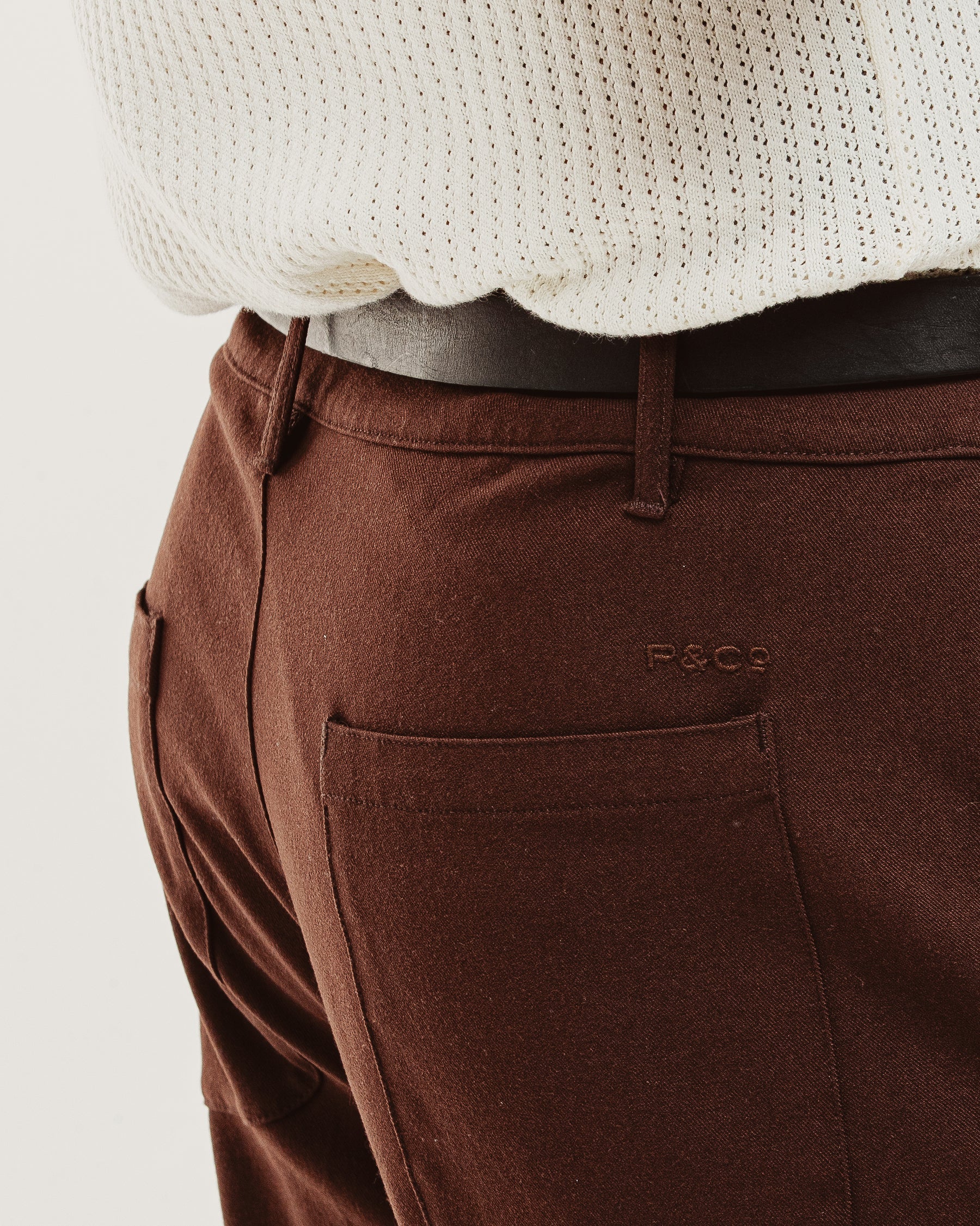 Pressed Station Pant - Brown - Image 3