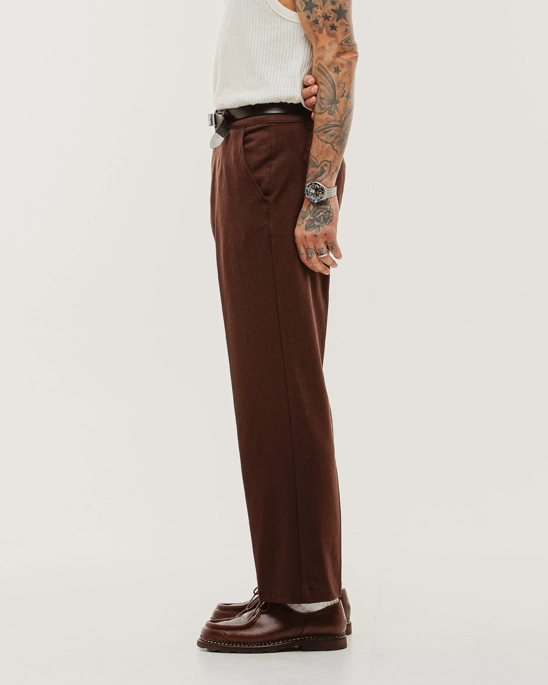 Pressed Station Pant - Brown - Image 4
