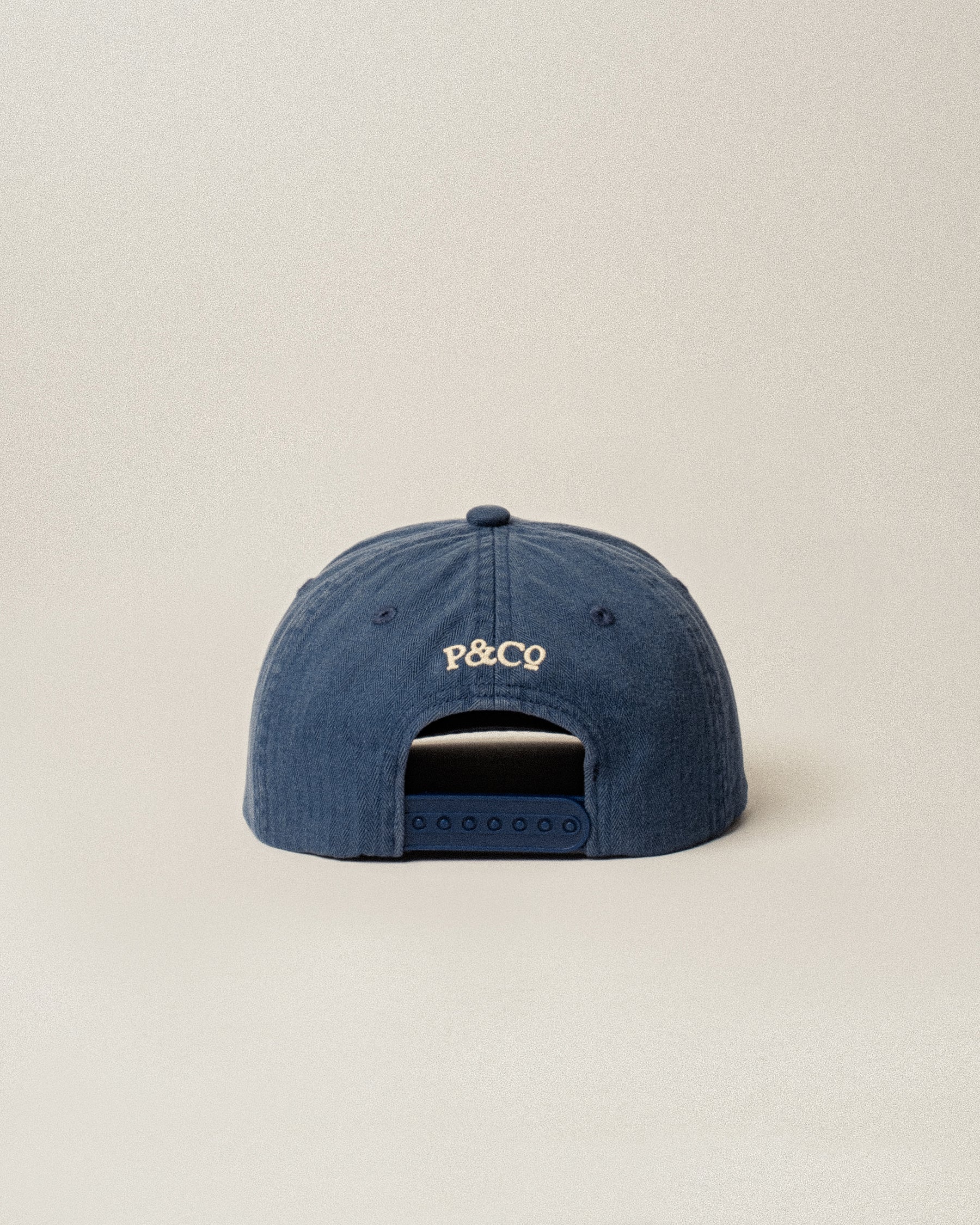 Prize Catch Herringbone Cotton 5 Panel Cap - Navy - Image 6