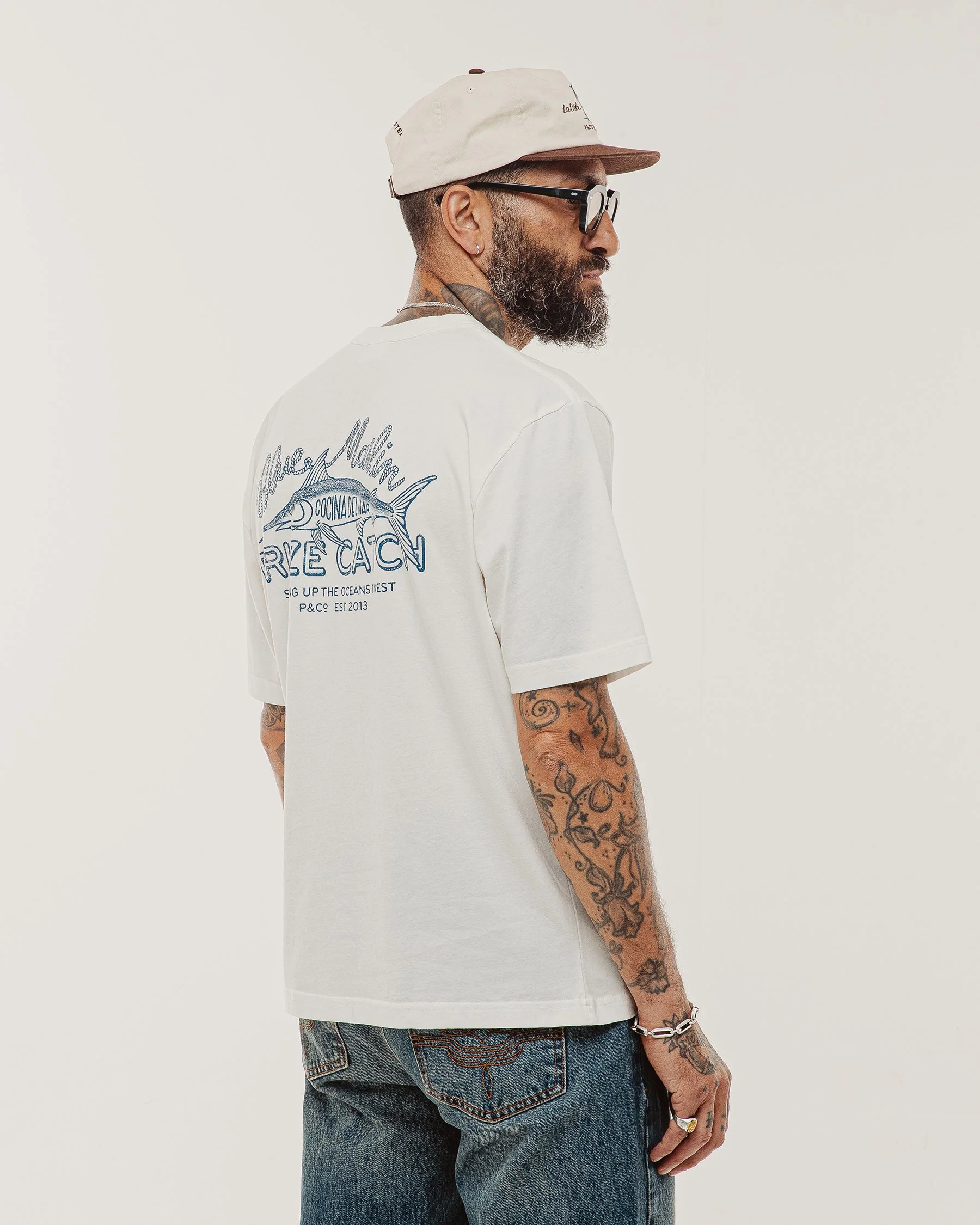 Prize Catch T-Shirt - Off White - Image 5