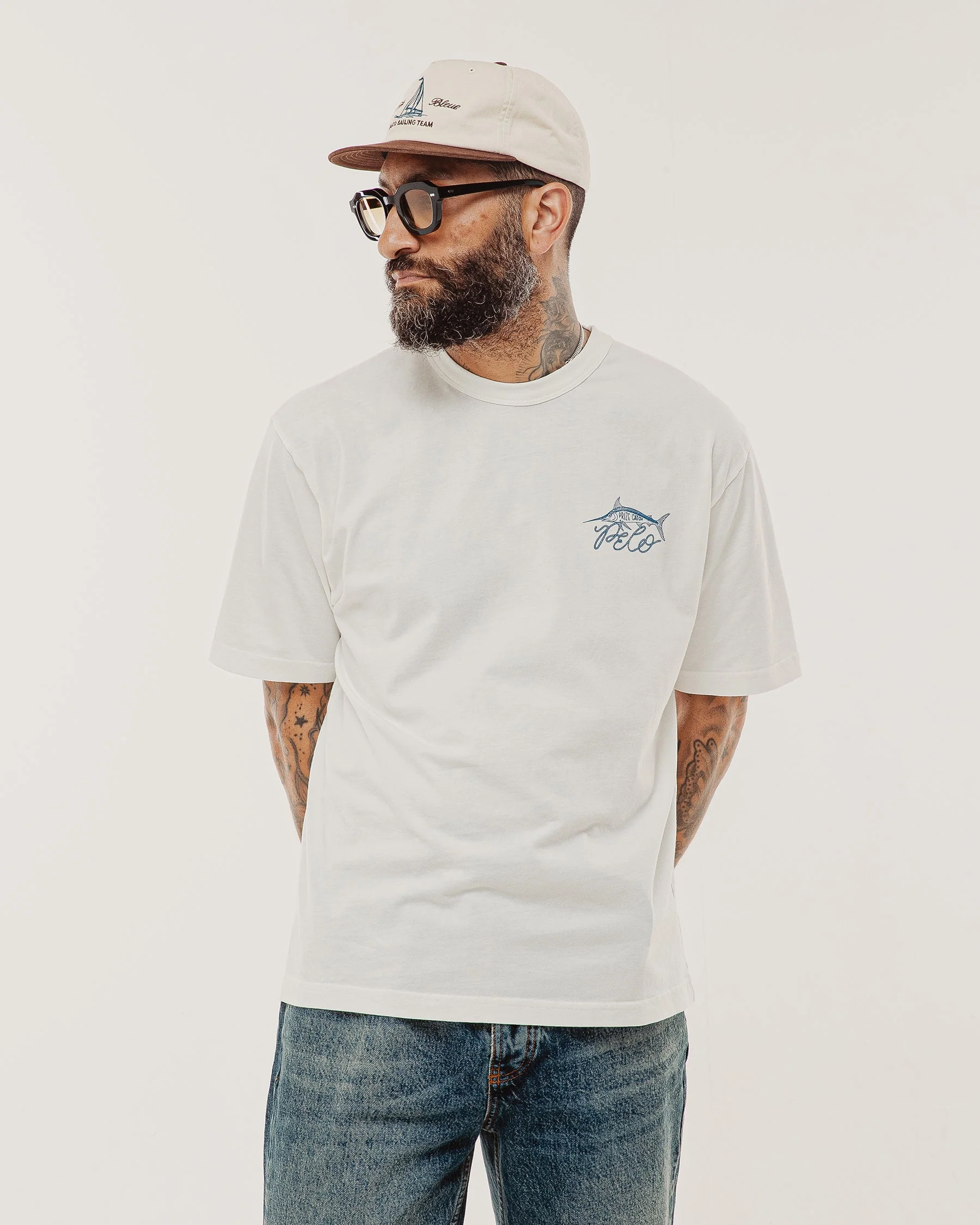 Prize Catch T-Shirt - Off White - Image 6