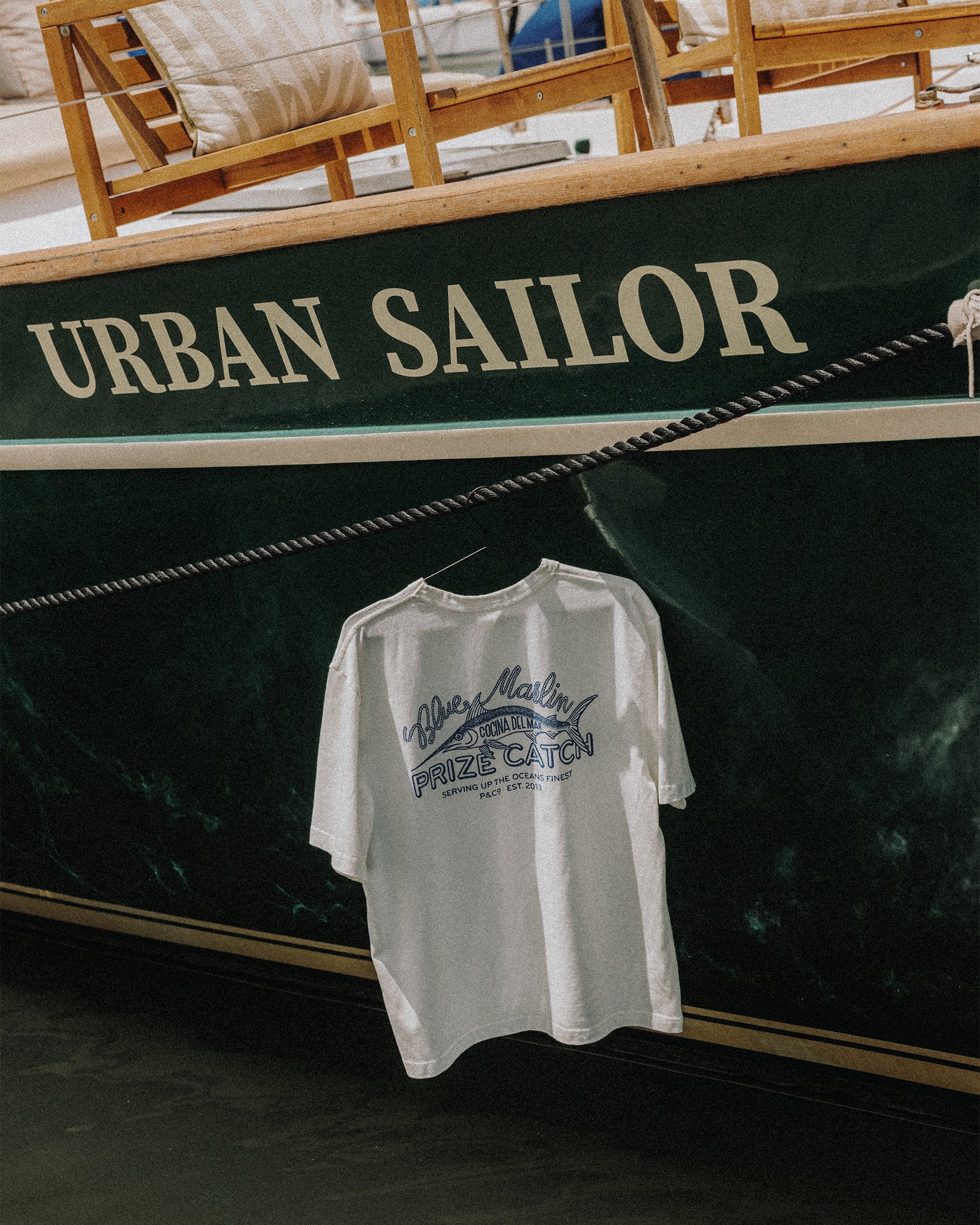 Prize Catch T-Shirt - Off White - Image 8