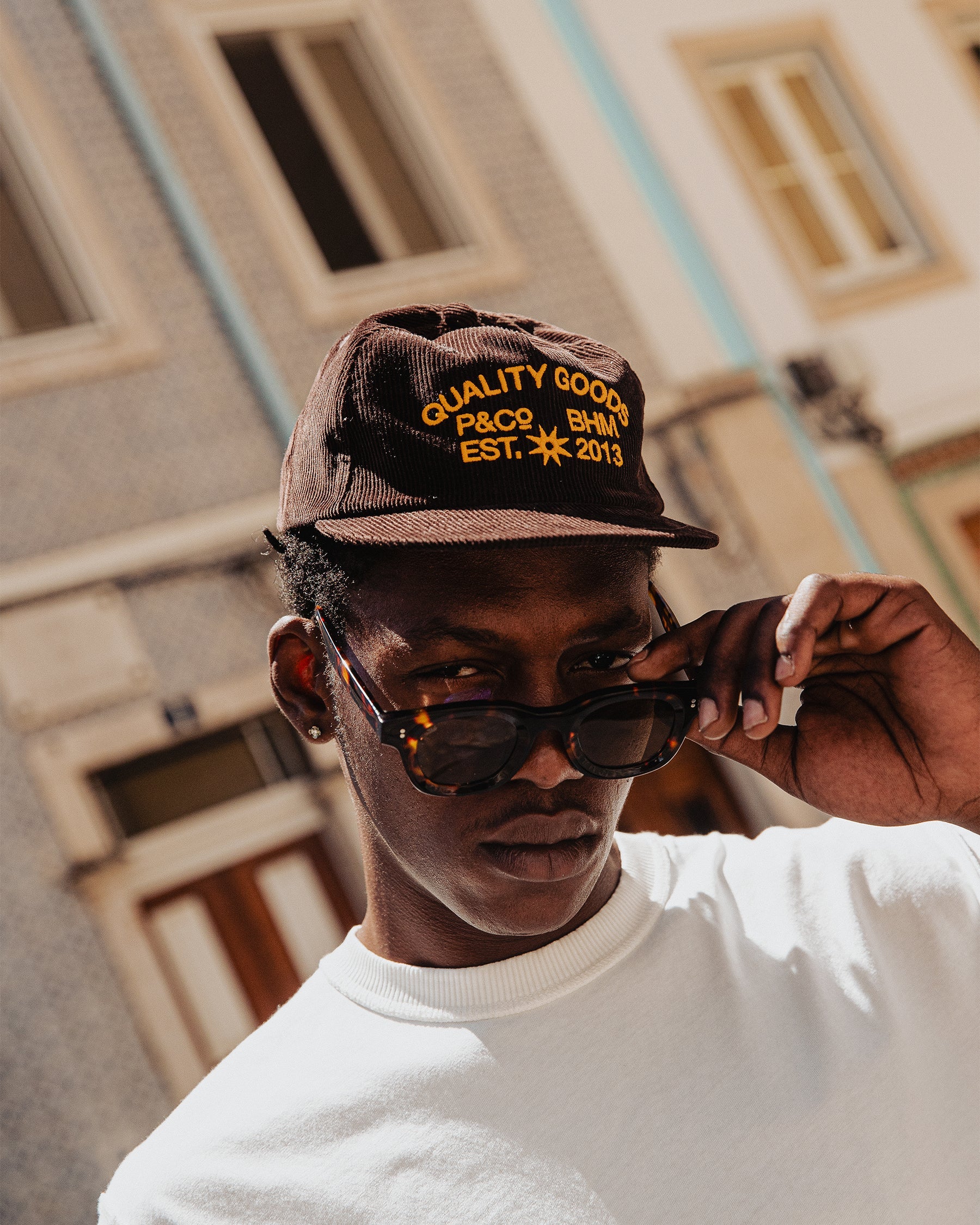 Quality Goods Cord 5 Panel Cap - Brown - Image 6