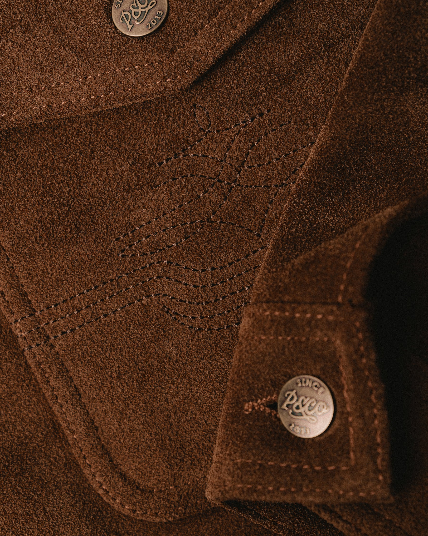 Sierra Suede Jacket - Dark Tan - Image 10