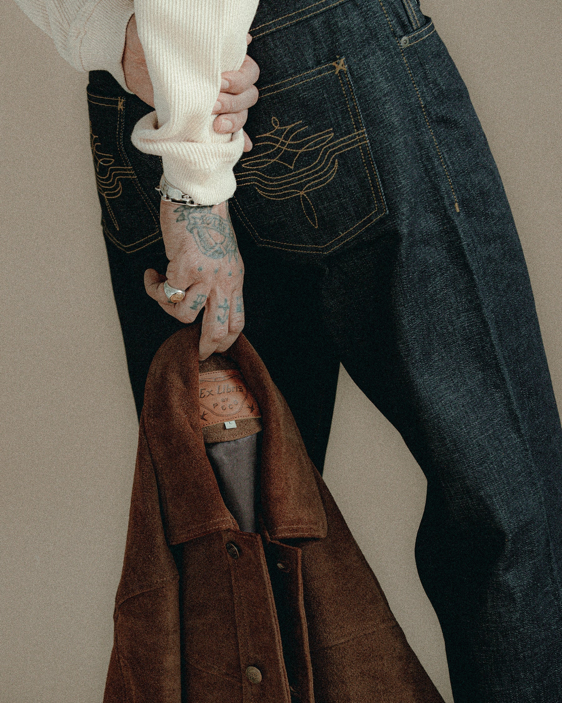 Sierra Suede Jacket - Dark Tan - Image 12
