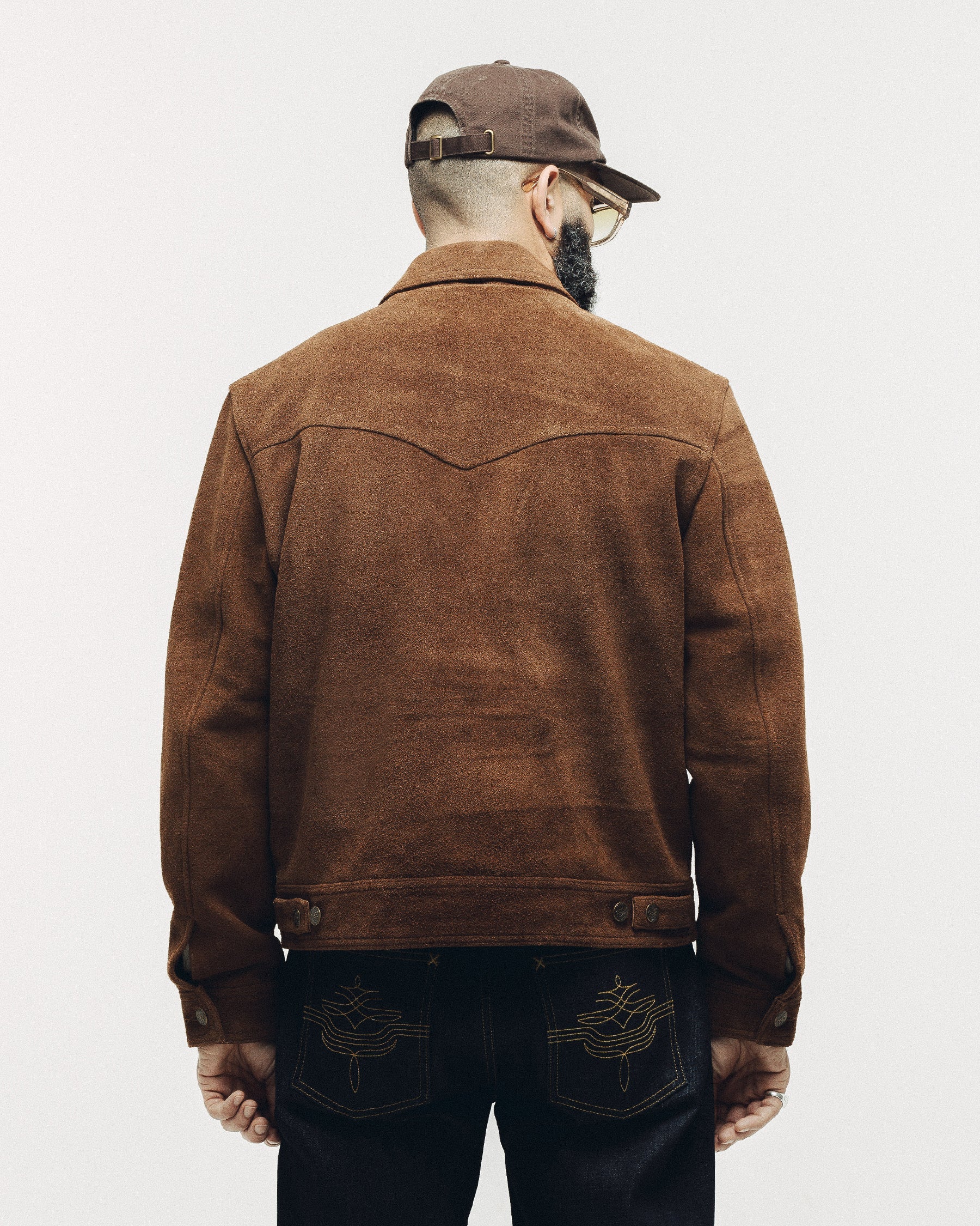 Sierra Suede Jacket - Dark Tan - Image 5