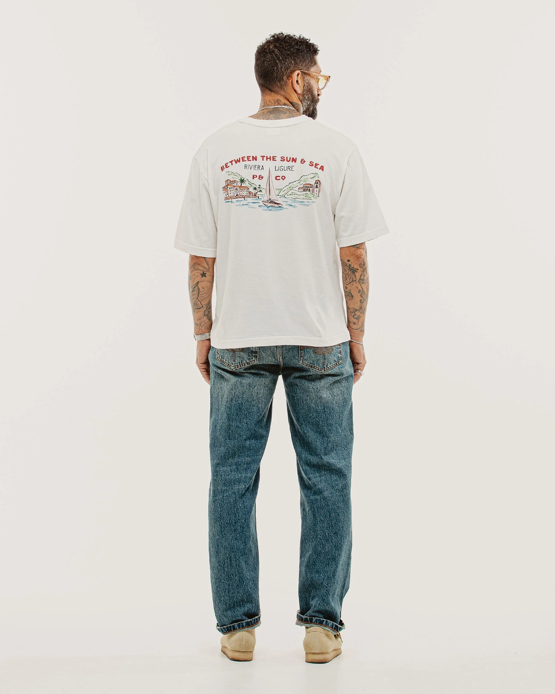 Sun & Sea Boxy T-Shirt - Off White - Image 5