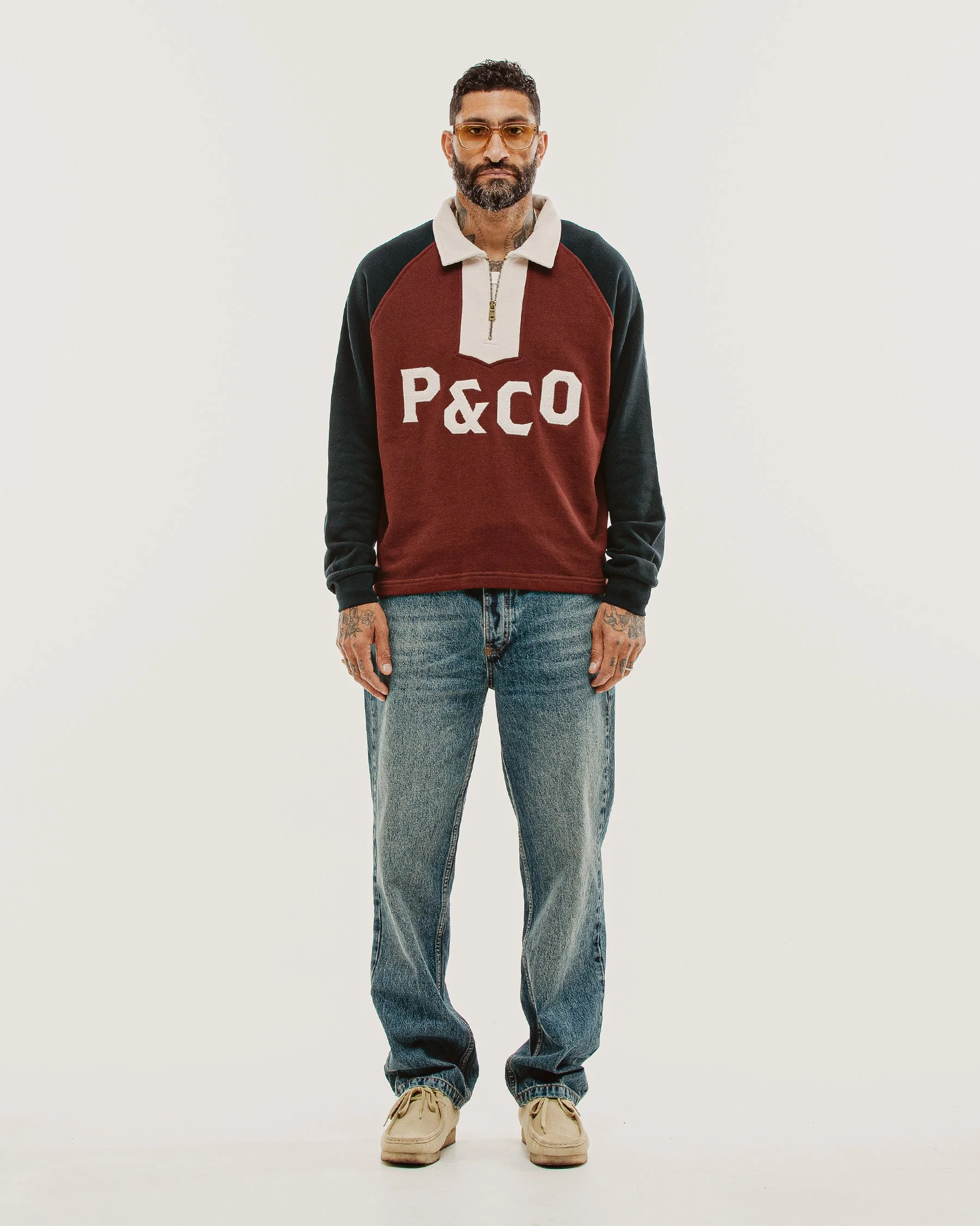 Track 1/4 Zip Jersey - Maroon & Navy - Image 6