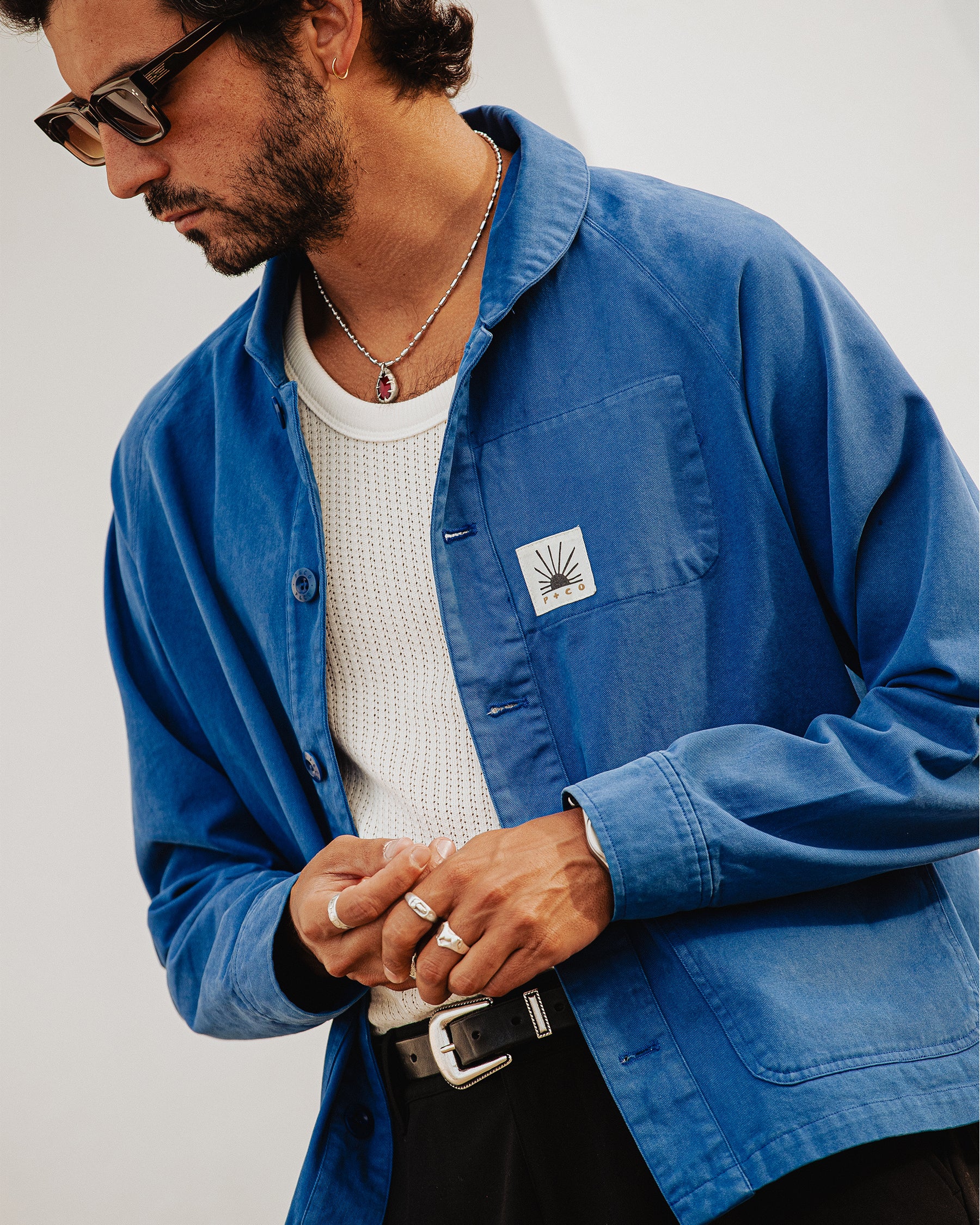 Vyse Chore Jacket - French Blue - Image 3