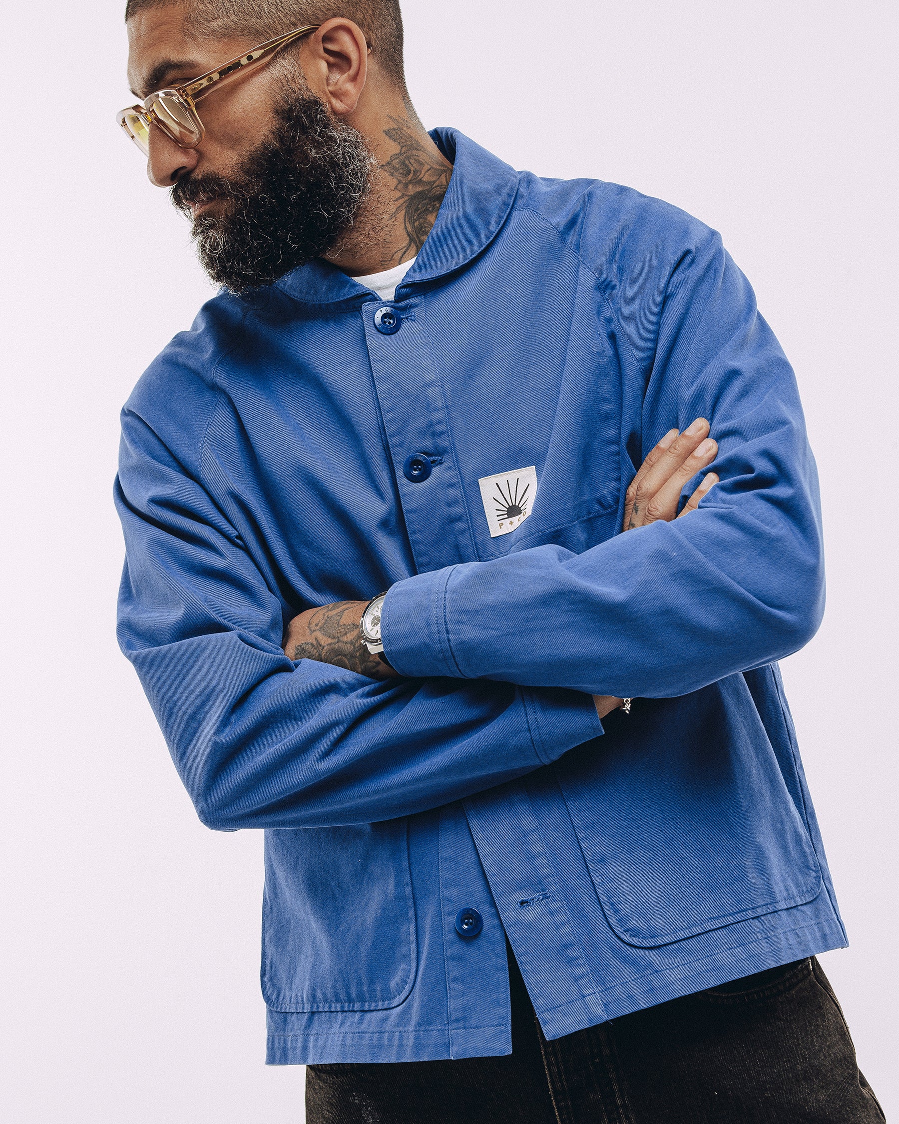 Vyse Chore Jacket - French Blue - Image 5
