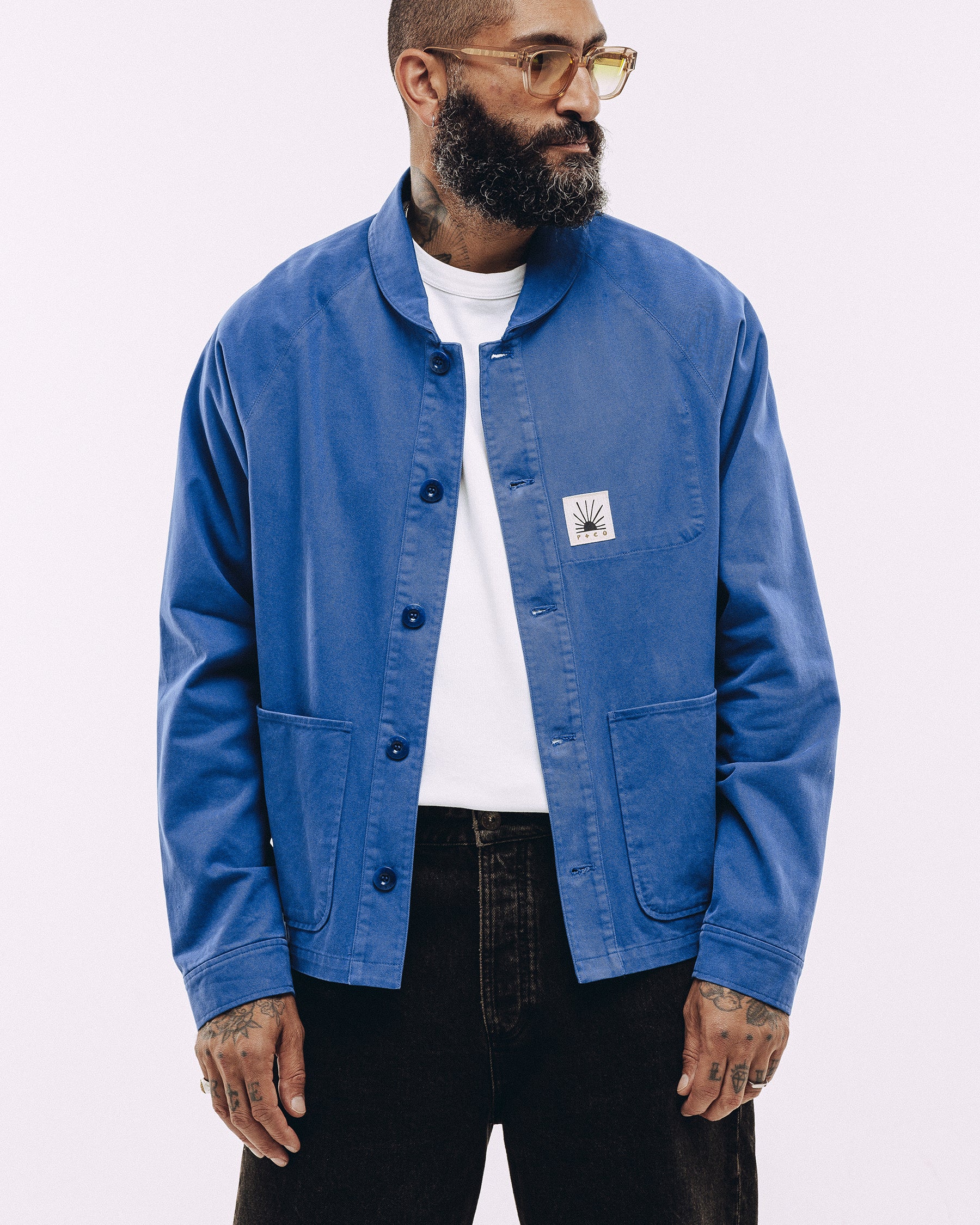 Vyse Chore Jacket - French Blue - Image 7
