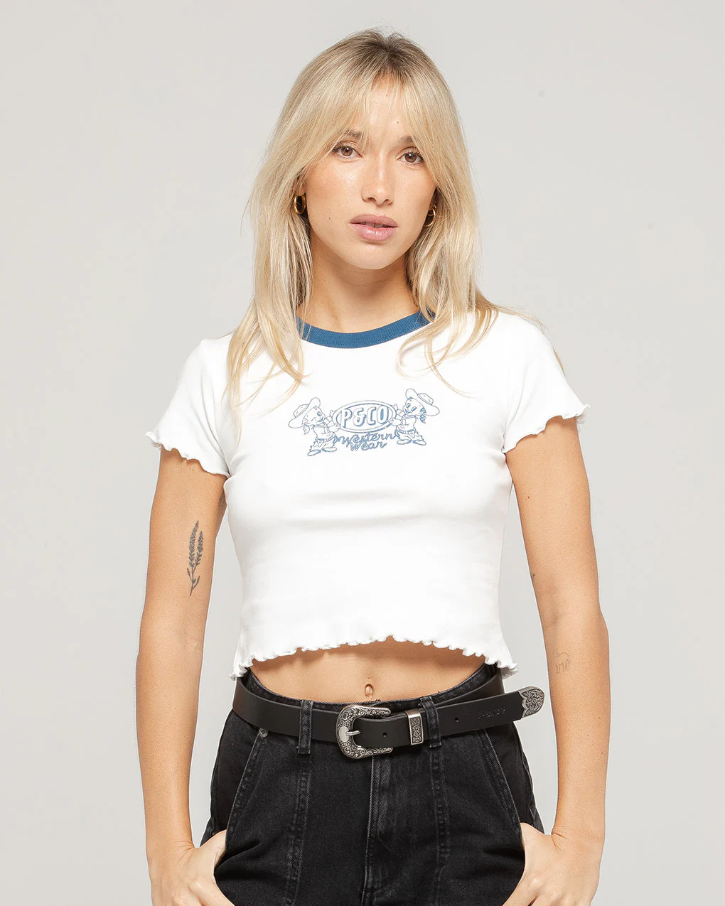 Western Wear Baby T-Shirt - Off White - Image 2